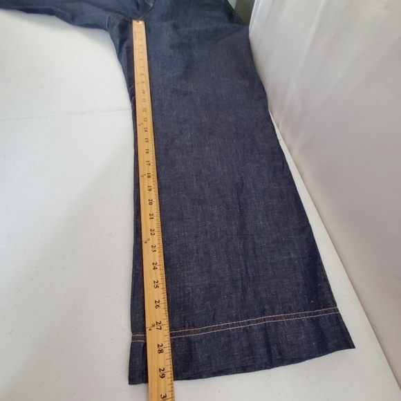 Talbots Woman Petites Heritage Pants Size 22W Linen Cotton Blend Wide Leg NEW - Picture 9 of 13